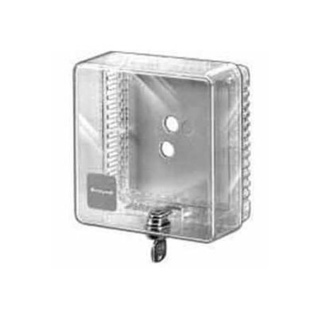 RESIDEO Honeywell Small Universal Thermostat Guard Clear Cover Clear Base Opaque Wallplate TG510A1001